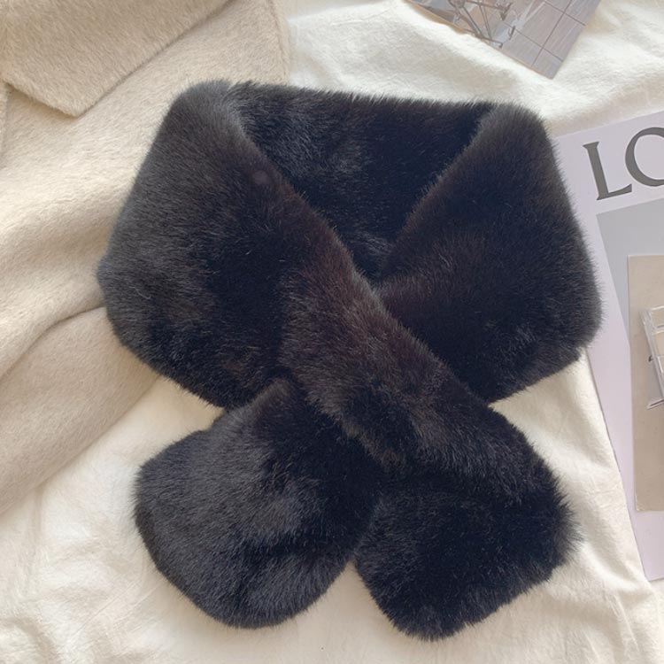 【送料無料】無地 白 防寒 ファー フェイクファー マフラー レディース スヌード オケージョン ティペット 可愛い