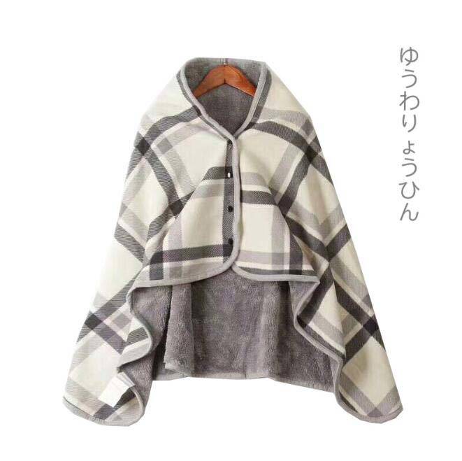 【送料無料】暖かい 秋冬 柔らかい 厚手 ショール チェック ブランケット ひざ掛け ストール レディース 大判 マフラー