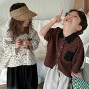 子供の春の新作?麻の花の八分袖のシャツの男女の赤ちゃんの森のカーデギャン