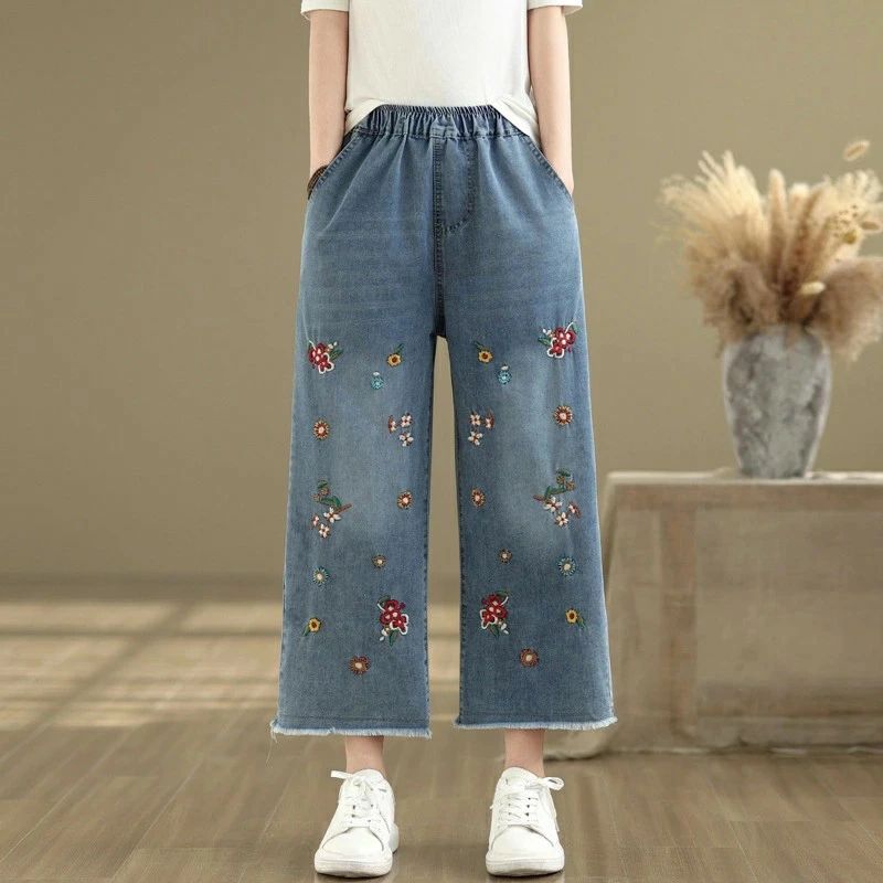 デニム パンツ 九分 デニムパンツ ロングパン...の紹介画像2