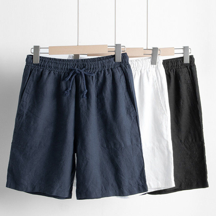 ハーフパンツ ショートパンツ リネンパンツ メンズ 五分丈 パンツ亜麻100％ ショーツ 短パン 半ズボン カジュアルパンツ 無地 ビーチショーツ シンプル 男性ズボン イージーパンツ 夏パンツ 通気性 薄い 軽量 夏にピッタリ 部屋着 父の日 ギフト プレゼント