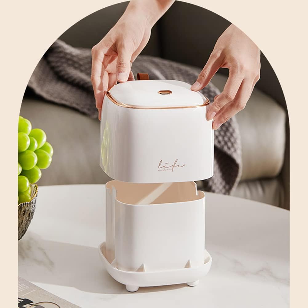 卓上ごみ箱 蓋付きゴミ箱 小さい ゴミ箱 ふた付き ゴミ袋隠せる ダストボックス かわいい くず入れ ミニゴミ箱 化粧台 オフィス