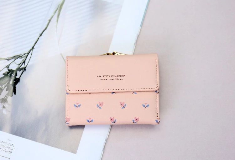 財布 ミニ財布 レディース 二つ折り 子供 お札を折らないミニ財布 レディース 学生 人気 ウォレット カード 財布小さい 小銭入れ かわいい 小花 おしゃれ 女性用 小学生 中学生 高中生 軽量 コンパクト