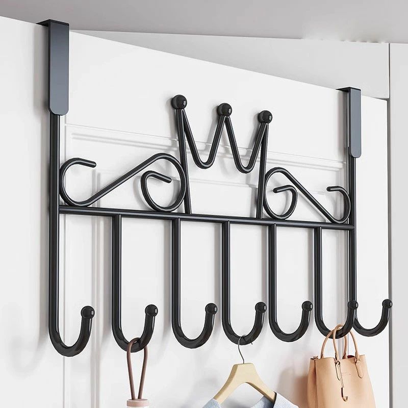 ドアハンガー ドアフック ハンガーをかける 扉フック 7連フック ドア掛けフック 収納フック 帽子掛け ..
