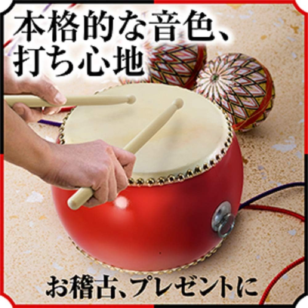 牛皮張 首掛けストラップ付き パーカッション 3インチ〜10インチ マーチング 演奏会 お遊戯会 牛革 バチ 練習 盛り上げ 和太鼓 打楽器 演奏 子供用 0歳〜6歳以上 送料無料