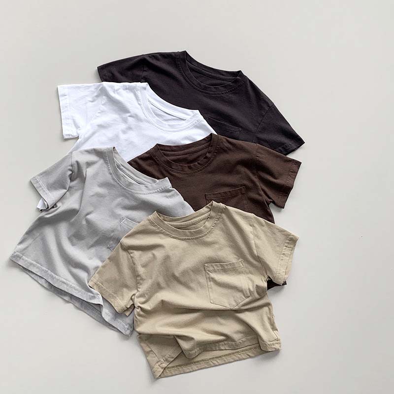 T-Shirts （Short Sleeve） - キッズ 半袖 男の子 女の子 ベビー服 tシャツ 綿 コットン 子供服 トップス ジュニア カットソー 夏服 ユニセックス 子ども服 赤ちゃん お着替え おしゃれ 可愛い 幼稚園 小学生 80cm 90cm 100cm 110cm 120cm 130cm 誕生日 プレゼント シンプル 送料無料