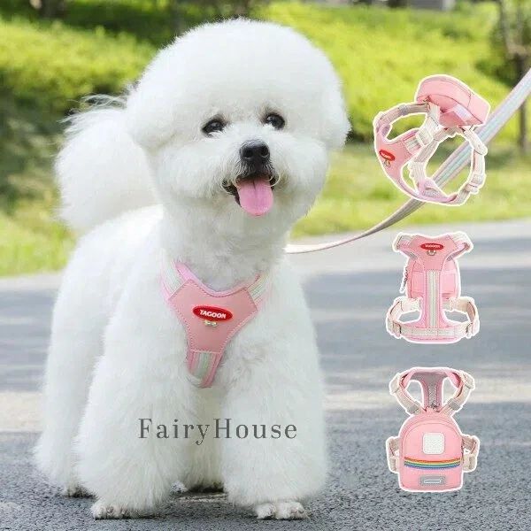 通気性抜群 子犬・子猫対応 軽量で制限なしの安全ベルト付き散歩ベスト