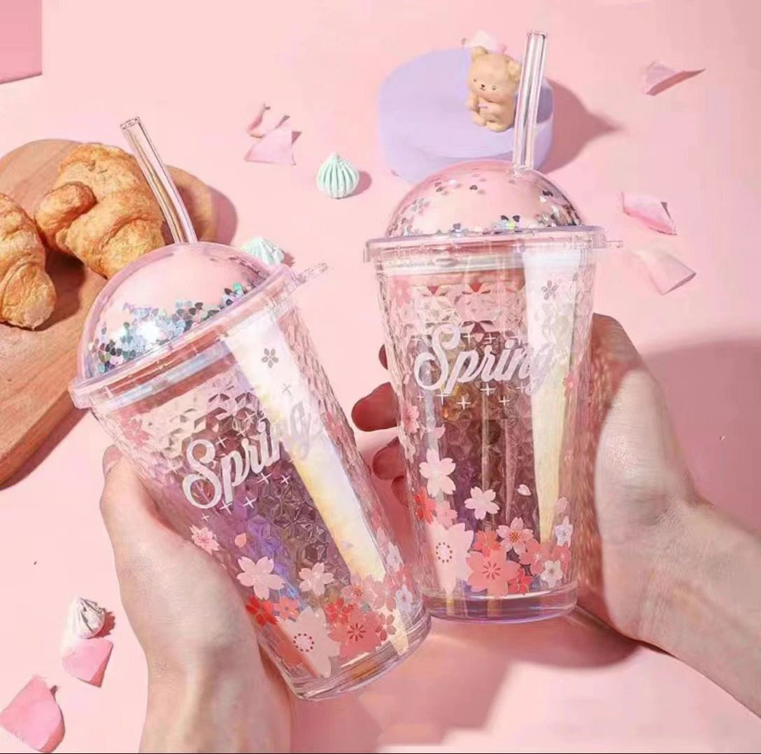 Rakuten - 可愛い トラベル 夏アイテム ティー マグ おしゃれ プレゼント ポータブル ガラスボトル 男の子 水筒 タンブラー ストローカップ 女の子 女の子 大人 ウォーター ボトル おしゃれ