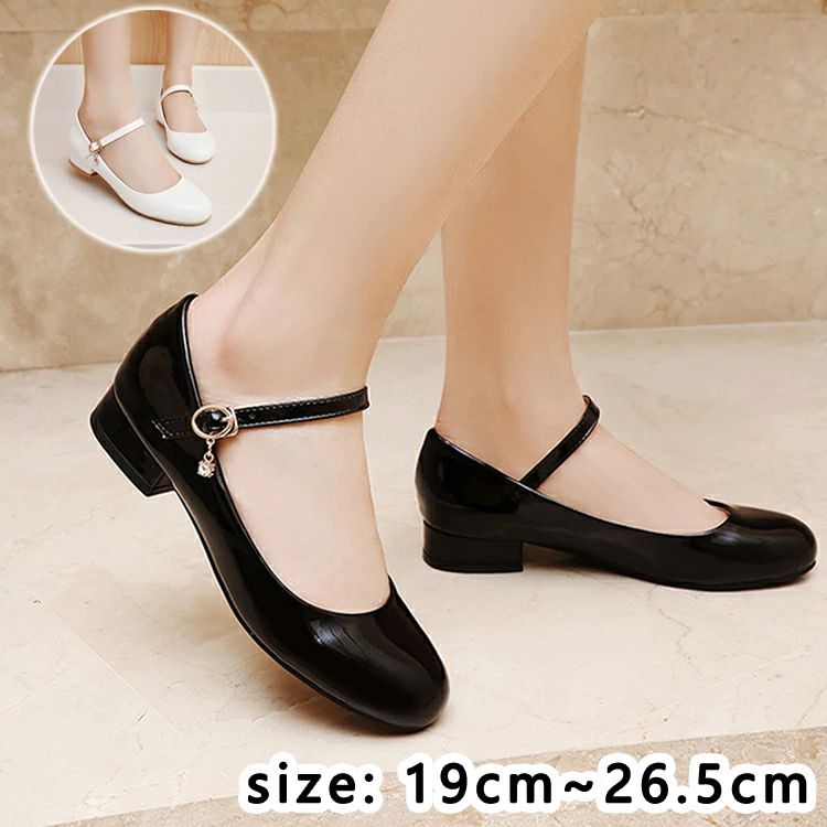パーティー 合皮 発表会 女の子 ブラック 白 大人 ホワイト 披露宴 演奏会 痛くない 靴 シンプル 靴 ス..
