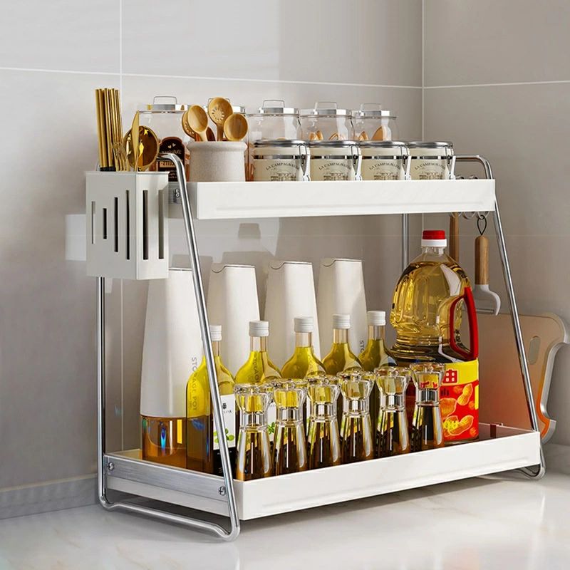 自宅 浴室 書類棚 調味料 2段収納ラック 棚 洗面所 本棚 小物 組立簡単 隙間収納 資料整理棚 キッチン ..