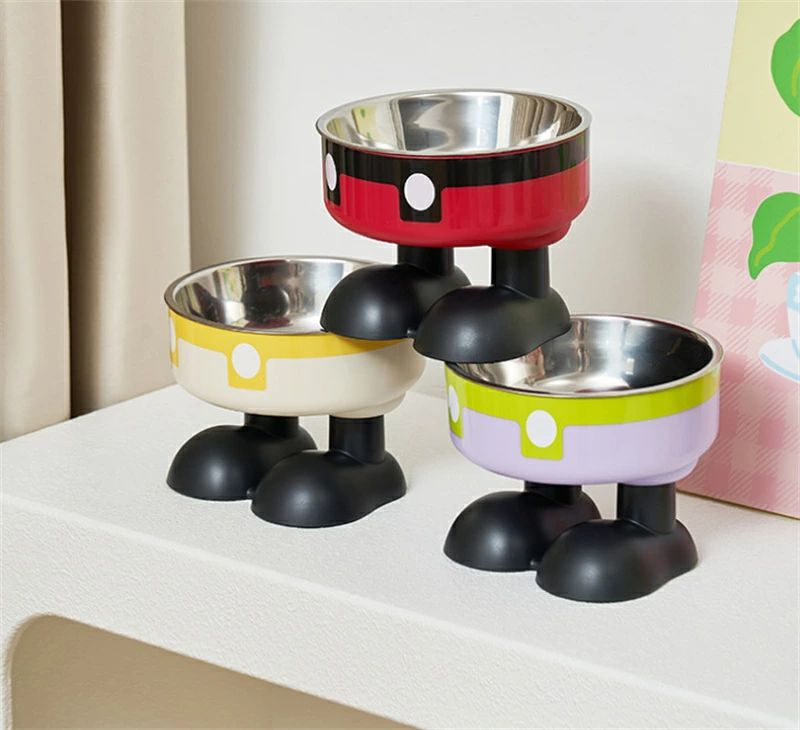 食器 犬 インストール不要 滑り止めシリコンパッド ステンレス鋼 漏れ防止ガードレール インストール不要 猫 フードボウル 型犬 スタンド 中 高さ 餌台 犬 餌台 犬 漏れ防止ガードレール 小 早食い防止 餌台