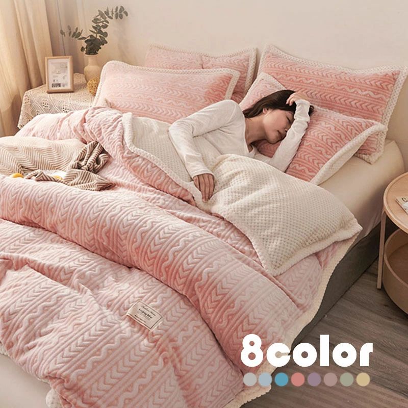 防寒 ブランケット 枕カバー 8色 春夏秋冬 おしゃれ 厚手 子供用 180x200 ブランケット100x150 シング..