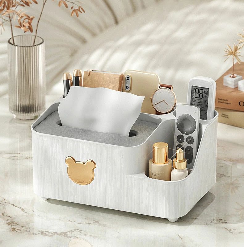 ティッシュボックス 小物入れ スマホ リモコン ラック 北欧 シンプル おしゃれ 卓上 収納 箱ごと入る可..