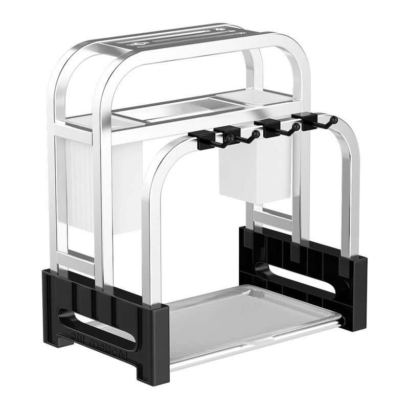 箸立て 調理器具 キッチン収納 台所ラック 多機能収納フック キッチンラック包丁スタンド 鍋蓋スタンド..