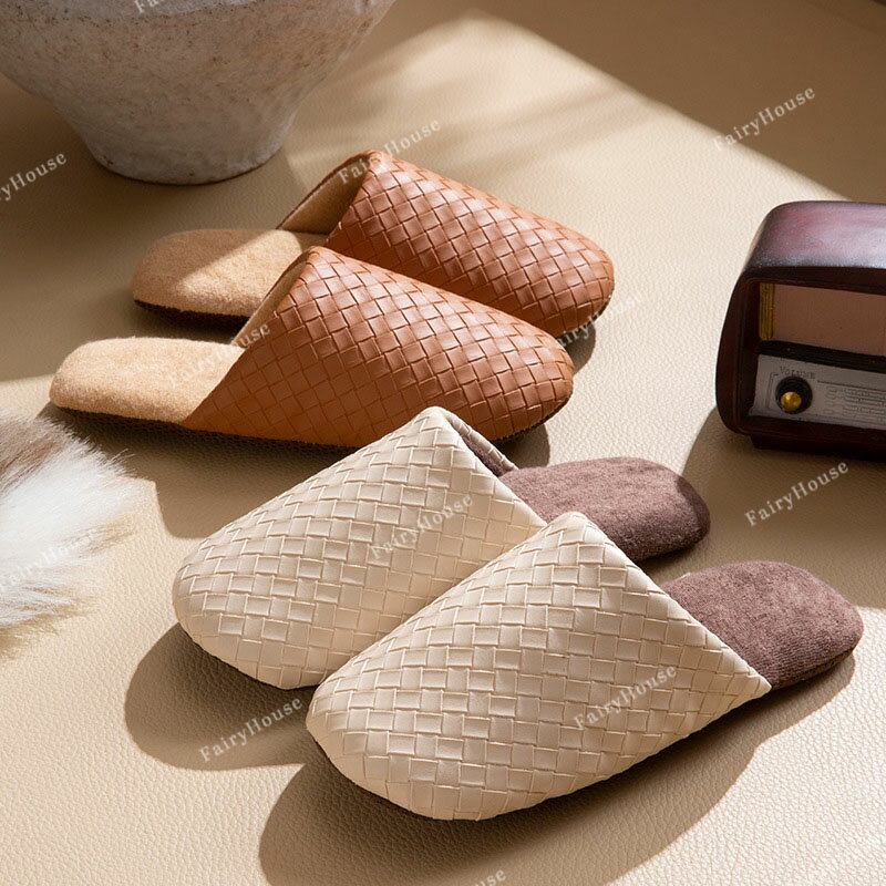 Rakuten - 滑り止め 通気性 静音スリッパ 室内スリッパ ルームスリッパ ソフトソール産後スリッパ 暖かい 防寒 超軽量