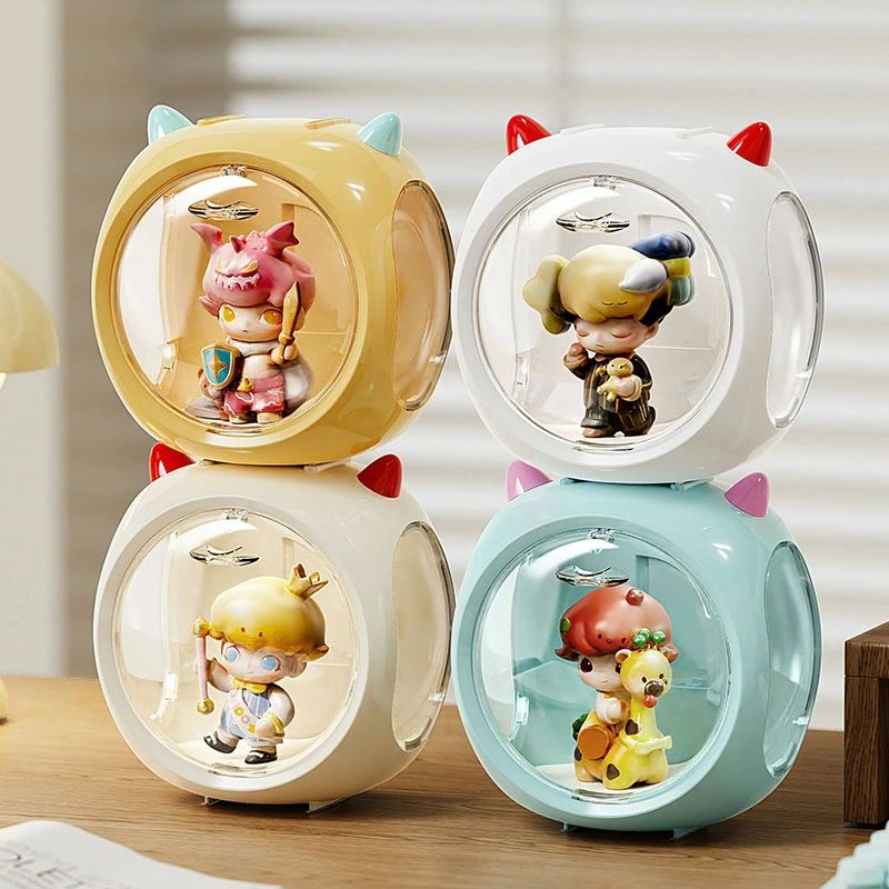 展示台 宇宙カプセルブラインドボックス収納 防塵 扉付き フィギュアケース 透明コレクションケース おしゃれ 収納棚 ミニカー/小型フィギュア/アクリルスタンドなどに 小物収納 ショーボックス 卓上小型 可愛い 防水 INS 重ねて飾れる 4色