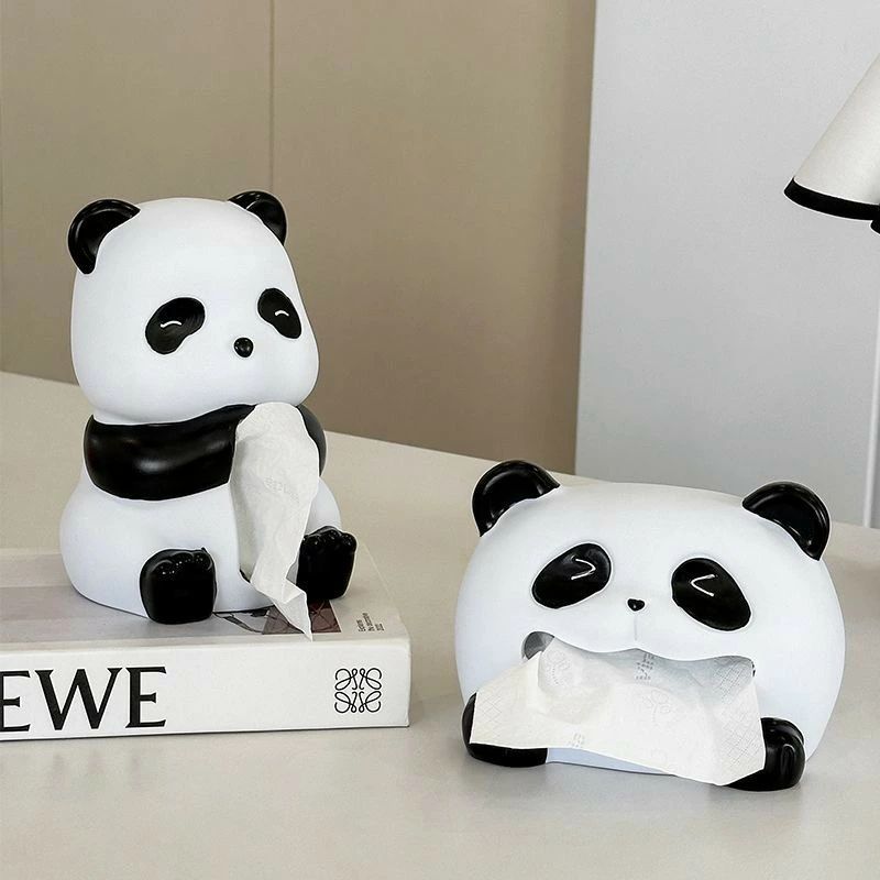 かわいい キッチン ティッシュボックスケース ティッシュペーパーケース 3種類 ティッシュカバー パンダ型 リビング ティッシュケース 洗面所 可愛い ティッシュボックス ティッシュボックスカバー ティッシュ収納 [2]