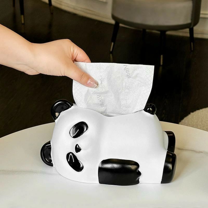 かわいい キッチン ティッシュボックスケース ティッシュペーパーケース 3種類 ティッシュカバー パンダ型 リビング ティッシュケース 洗面所 可愛い ティッシュボックス ティッシュボックスカバー ティッシュ収納 [3]