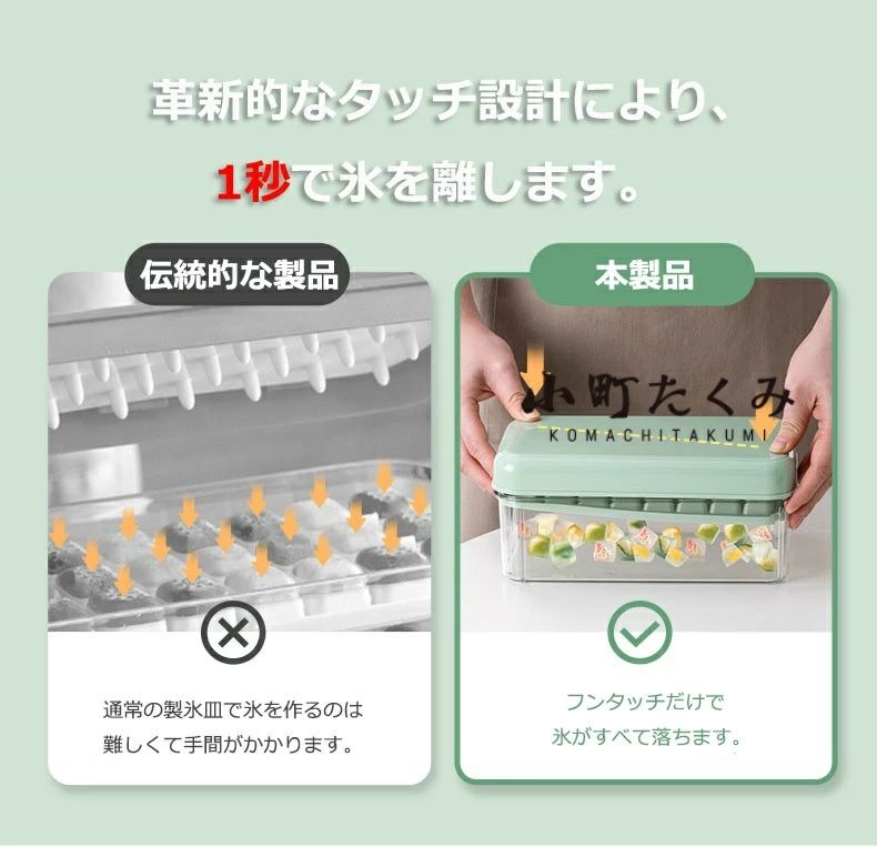 製氷皿 夏休み シリコン 2段 大容量 お酒 小分け 四角氷 宅飲み 簡単に取り出す ウィスキー 氷 取り出しやすい 蓋付き 溶けにくい 父の日 家庭用 製氷器 製氷機 アイストレー 家飲み 冷蔵庫 パーティー 3