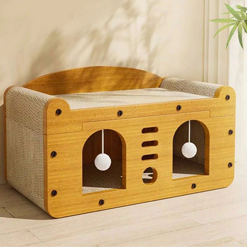 ダンボール 段ボールハウス 組立簡単 隠れ家 インテリア 猫の爪研ぎ キャットハウス 猫窓 ペットベッド ストレス解消 耐摩耗 通気 可愛い 運動不足改善 キャット 猫爪研ぎ 爪とぎ 猫の爪とぎベッド 猫 両面使える 爪研ぎ 耐久性 ボックス