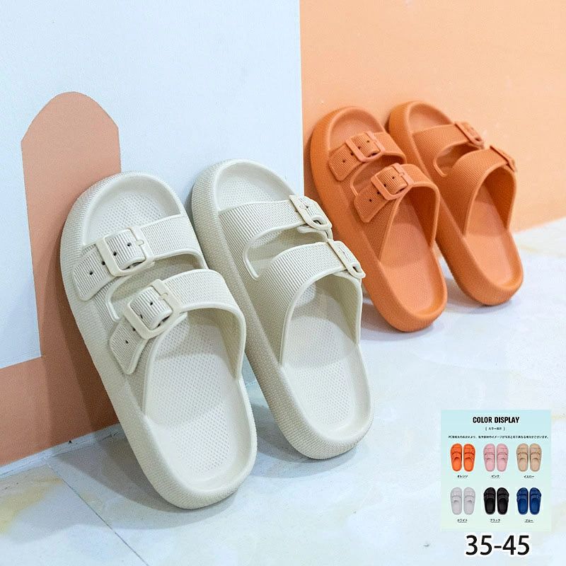 夏用 軽い 可愛い EVA素材 サンダ ルームサンダル クッション性 丸洗い レディース メンズ 滑り止め 履きやすい 室内 ル 内履き 軽量 柔らかい 柔軟性 高反発 スリッパ 男女兼用 シューズ ルーム 厚底