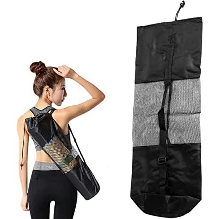 大容量 ヨガマットバッグ メッシュタイプ 撥水加工 軽量 スポーツ アウトドア ヨガマット 瞑想 ヨガワークス 旅行 ヨガマット収納 ケース 競技会 マットバッグ ジム