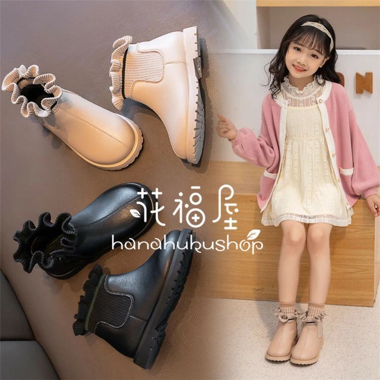 乐天商城 - 子供用ブーツ 17cm サイドゴア 新品 子供靴 PUブーツ ヒール 男の子 ブーツ ダンスブーツ 19cm ベビー 女の子 防寒ブーツ 22cm ジュニア シューズ 秋冬 16cm おしゃれ ショートブーツ 18cm 防水 裏起毛 20cm 可愛い キッズブーツ キッズ靴 キッズ 21cm