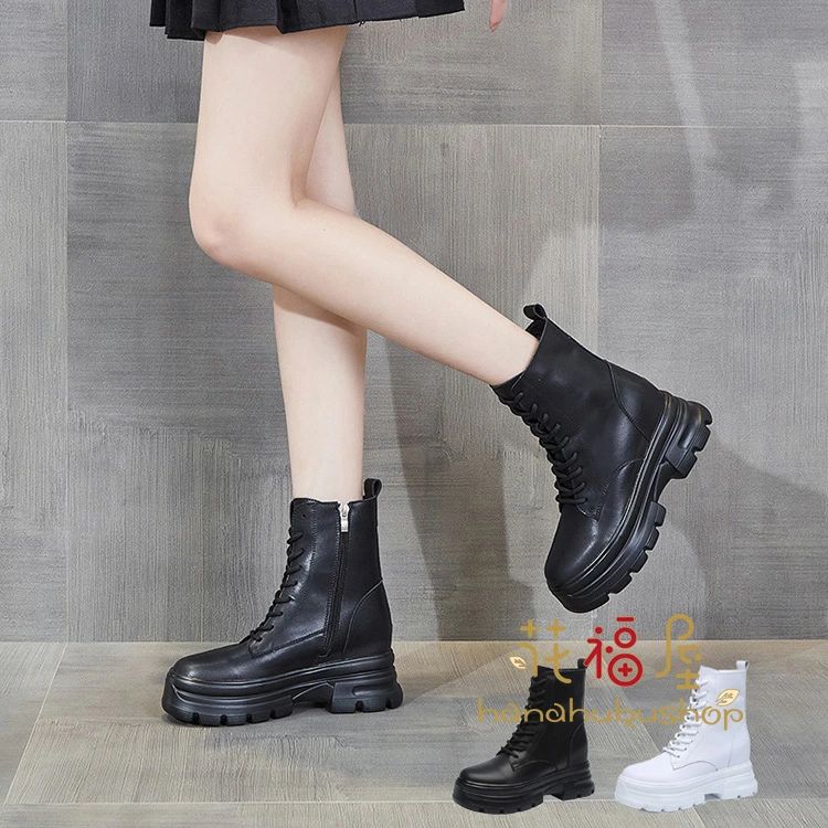 黒 厚底 痛くない レディース靴 ブーティ フラット 通勤 ラウンドトゥ オフィス 白 ショートブーツ ヒール5cm 歩きやすい ブーツ ブーツ 疲れない OL 美脚 ヒール8cm