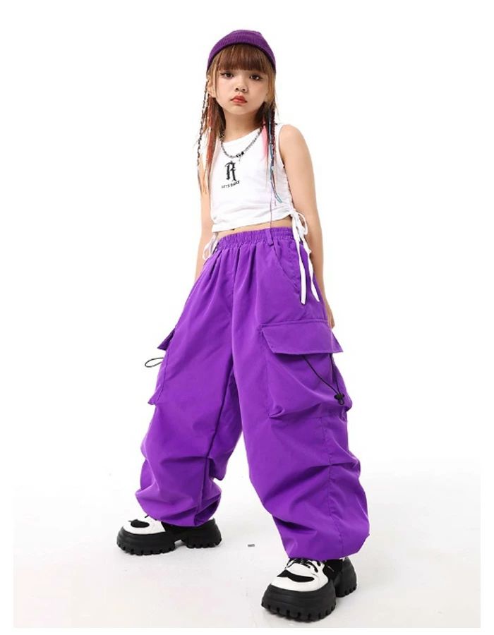 練習着 ホワイト ドラムショー 公演服 女の子 キッズダンス ベスト かっこいい 女の子 チアガール ストリートダンス へそ出しトップス 110-180 チア ダンス服 タンクトップ ジャズダンス ショート丈タンクトップ キッズ服 ベスト 運動会、応援団、クラス活動 2