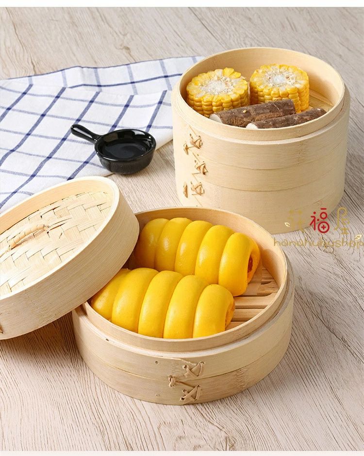 21cm 天然竹 飲茶 蒸篭 茶わん蒸し プレ...の紹介画像3