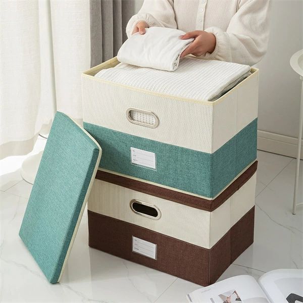 Rakuten - 大中小 衣装収納ボックス 折り畳み式 コンテナコンパクト 折りたたみボックス 折畳み収納ケース 収納ケース 折り畳み