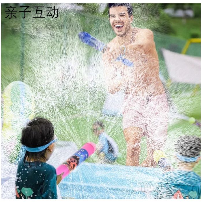 夏祭り 水鉄砲 青 発射 2点セット 小学生 水遊 夏休み 強力 花火 海水浴 適合:3歳...