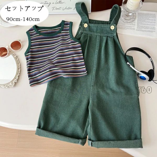 原産国:中国素 材:綿70%色：2点セットサイズ:【 90】着丈/27cm バスト/52cm ズボンの丈/62cm ヒップ/64cm 参考身長:75-85cm【100】着丈/29cm バスト/54cm ズボンの丈/65cm ヒップ/66cm...