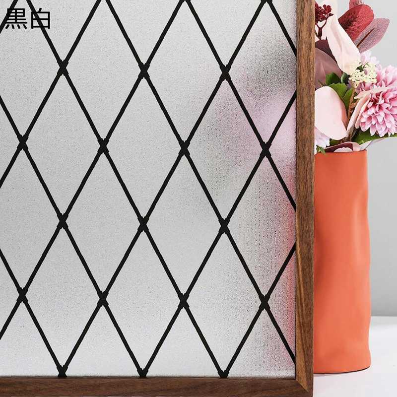 窓用 窓ガラスフィルム 網ガラス チェック すりガラス調 シート ガラスシート 窓飾りシート 見えない ..