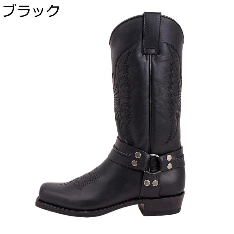 騎士 バイク バックル 劇団衣装 エンジニアブーツ 撥水 足細 ソフト 耐久性 カジュアル 保温 アニメ 滑..