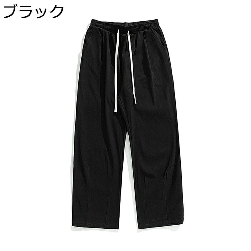 乐天商城 - 体型カバー 長ズボン メンズ ゆったり カーゴパンツ 大きいサイズ ストレート 春秋冬 ルーズ ワイドパンツ ヴィンテージ 綿100% 通気 無地 バギー 男女兼用 おしゃれ S-5XL アメカジ