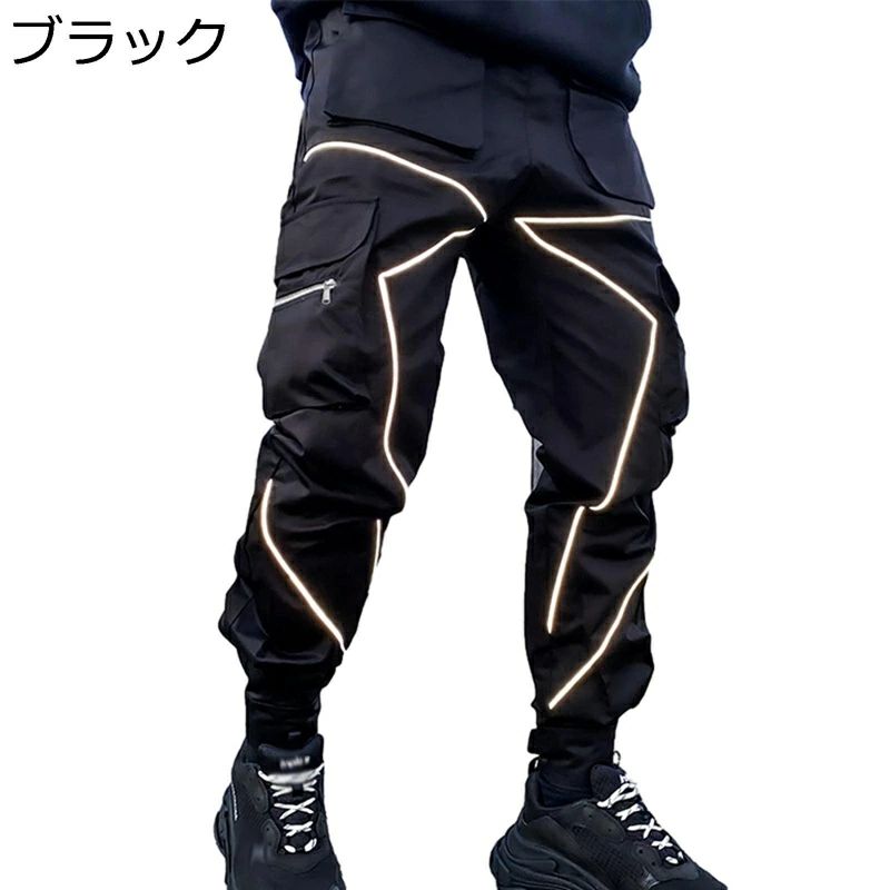 ダンス 長ズボン ジョガーパンツ 秋冬 ヒップホップ ヴィンテージ ゆったり カーゴパンツ ストリートファション テーパード ロング 大きいサイズ アメカジ 通気 サルエル おしゃれ メンズ 3