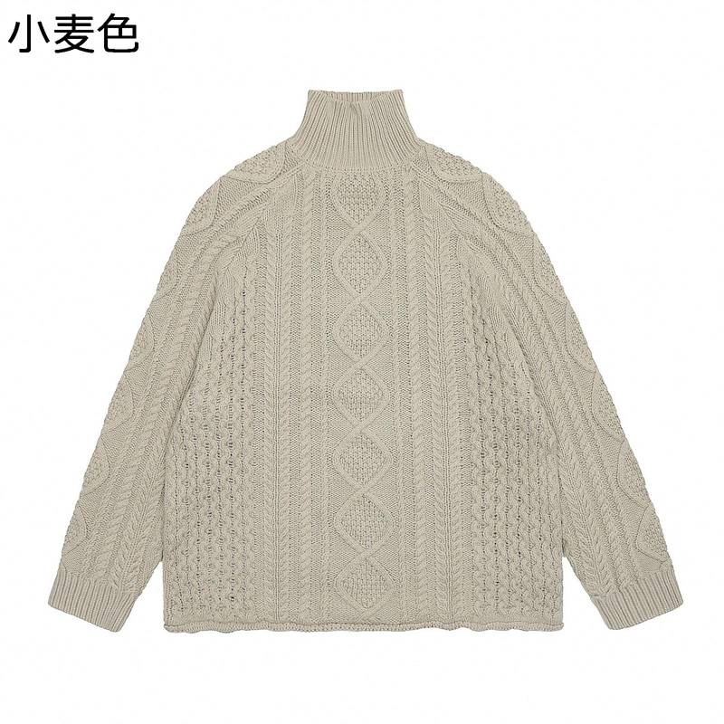 長袖 快適 男女兼用 おしゃれ 春秋 オフィス 大人 カジュアル 抗菌防臭 通気 タートルネック コットン ビッグシルエット アメカジ メンズ セーター 厚手 ...