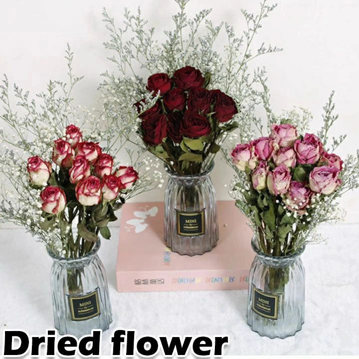 花瓶+花セット ドライフラワー 卓上 きれい 花瓶 飾り 敬老の日 造花 花材 送料無料 水入れ不要 ナチュラル 母の日 お花 プリザーブドフラワー 可愛い 誕生日 枯れない フラワー 玄関 インテリア 女性 ギフト プレゼント 水不要 卒業祝い