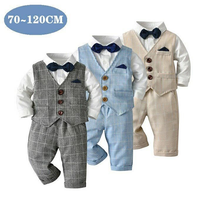 樂天商城 - 120cm 110cm 入園式 80cm 子供スーツセット りプレゼント 90cm 誕生日 卒業式 入学式 70cm 服 結婚式 お宮参 1歳 ハンサム 100cm