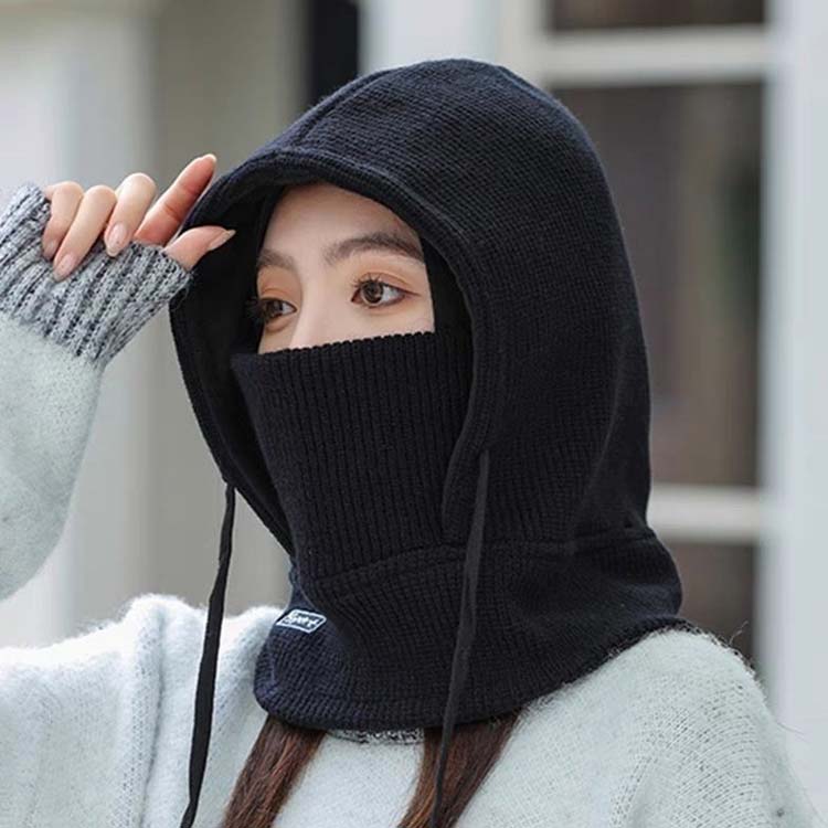 ネックウォーマー フード バラクラバ 送料無料 小顔効果 自転車 贈り物にも 帽子 ぼうし マフラー あったか 秋 防風 メンズ 冬 耳まで暖か 目出し帽 バイク 男女兼用 フェイスマスク プレゼント グッズ 一体型 コーデ 暖かい ニット ユニセックス レディース 防寒対策