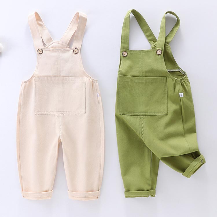 女の子 子供服 シンプル オーバーオール 綿 ベビー キッズ カジュアル ゆったり サロペット 長ズボン 夏 無地 秋 通学 春 キッズ 通園 ボトムス 男の子 オールインワン 女の子 ロングパンツ 3