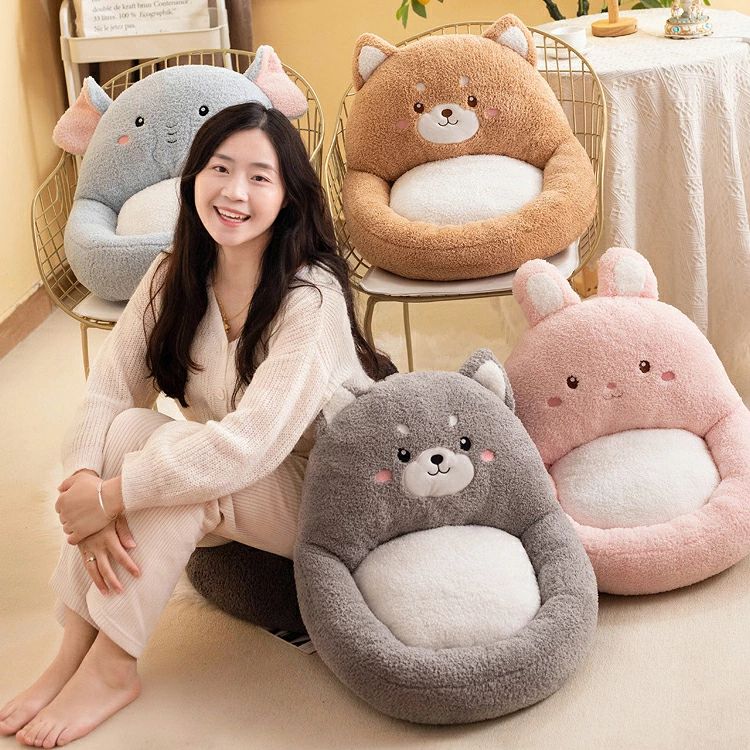 子供 洗える 座卓用 幼児 ウサギ クッション 大人 座布団 座椅子 ハスキー 高品質 キッズ 姿勢が伸びる..