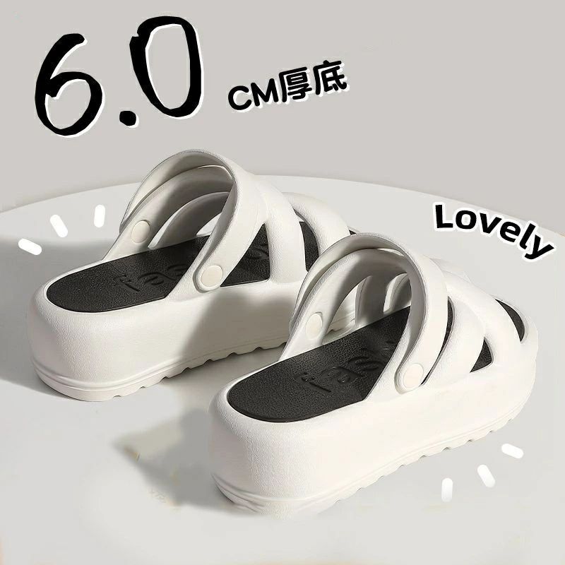 23cm～26cm 送料無料 レディース 厚底 サンダル ビーサン サンダル ビーチサンダル 長時間歩いても疲れにくい ウェッジソール 厚底 厚底美脚サンダル