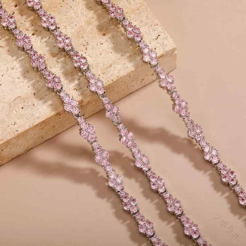 テニスチェーン ヒップホップ アンクレット レディース 飛行機モチーフ ファッションアクセサリー ジル..