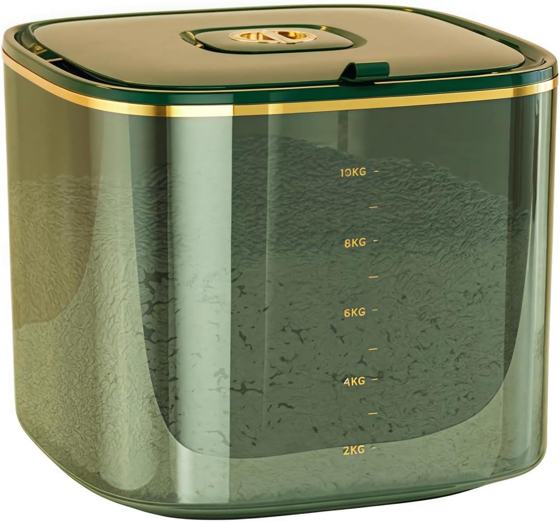 米びつ 米櫃 こめびつ 米入れ お米ケース 米桶 rice container おしゃれ 保存容器 キッチン収納 密閉 蓋付き 密閉 防虫 防湿 ライスストッカー おしゃれ 大容量 5kg/10kg お米収納 洗える 鮮度を保ち キッチン用品 家庭用の防虫・防湿密封米びつ、大米収納ボックス、食品級