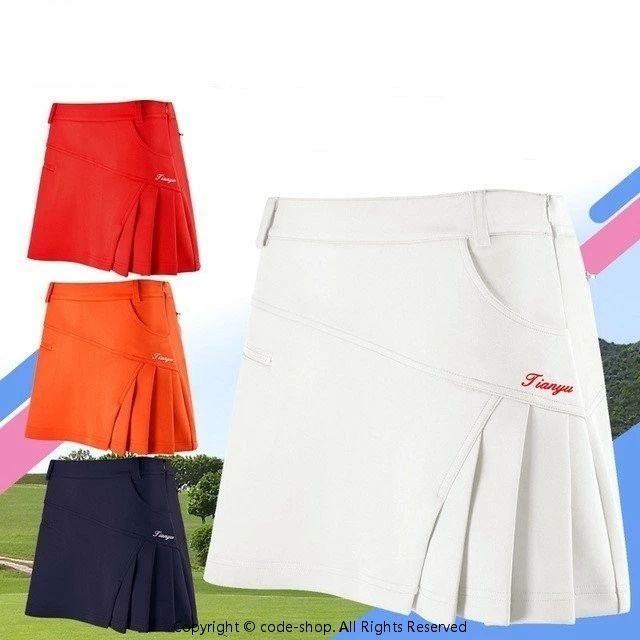 ゴルフスカート ミニゴルフスカート ペチパンツ付属 ストレッチ ゴルフウェア GOLFスカート レディース ファッション ペチパンツ付属 アウトドアスカート ゴルフウェア レディース スカート シンプル 無地