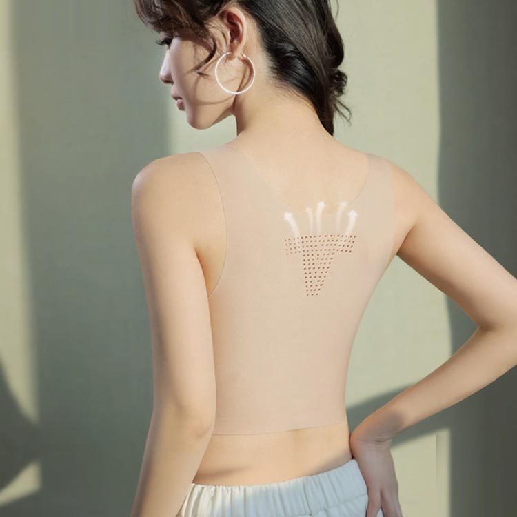 Rakuten - ノンワイヤー ブラジャー かわいい レディース 通気性 小さく見えるブラ 胸を小さく見せるブラ 2枚セット 可愛い 2枚セット シームレス ブラ ワイヤ無し 無地 シンプル 着痩せブラ ナイトブラ ノンワイヤーブラ