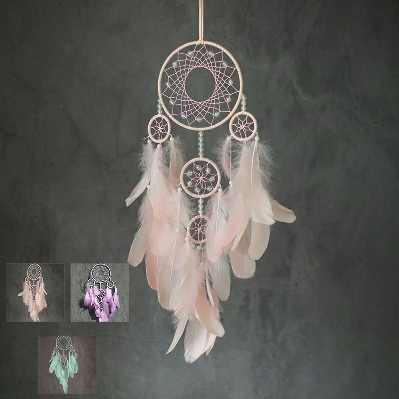 Rakuten - カー用品 アクセサリー エスニック インテリア 風水 飾り 壁掛け ドリームキャッチャー 魔除け アジアン タペストリー お守り おしゃれ 癒しグッズ 羽