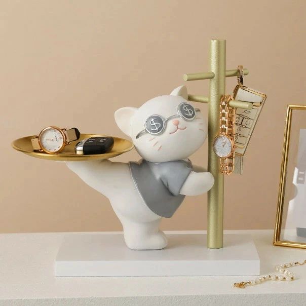 可愛い 玄関 つり銭トレー つり銭トレイ おしゃれ 置きもの 受付 玄関 3色 小物収納 鍵掛け トレー 招き猫 鍵置き トレー トレイ コイントレー マネートレー キャッシュトレイ キャッシュトレー アンティーク